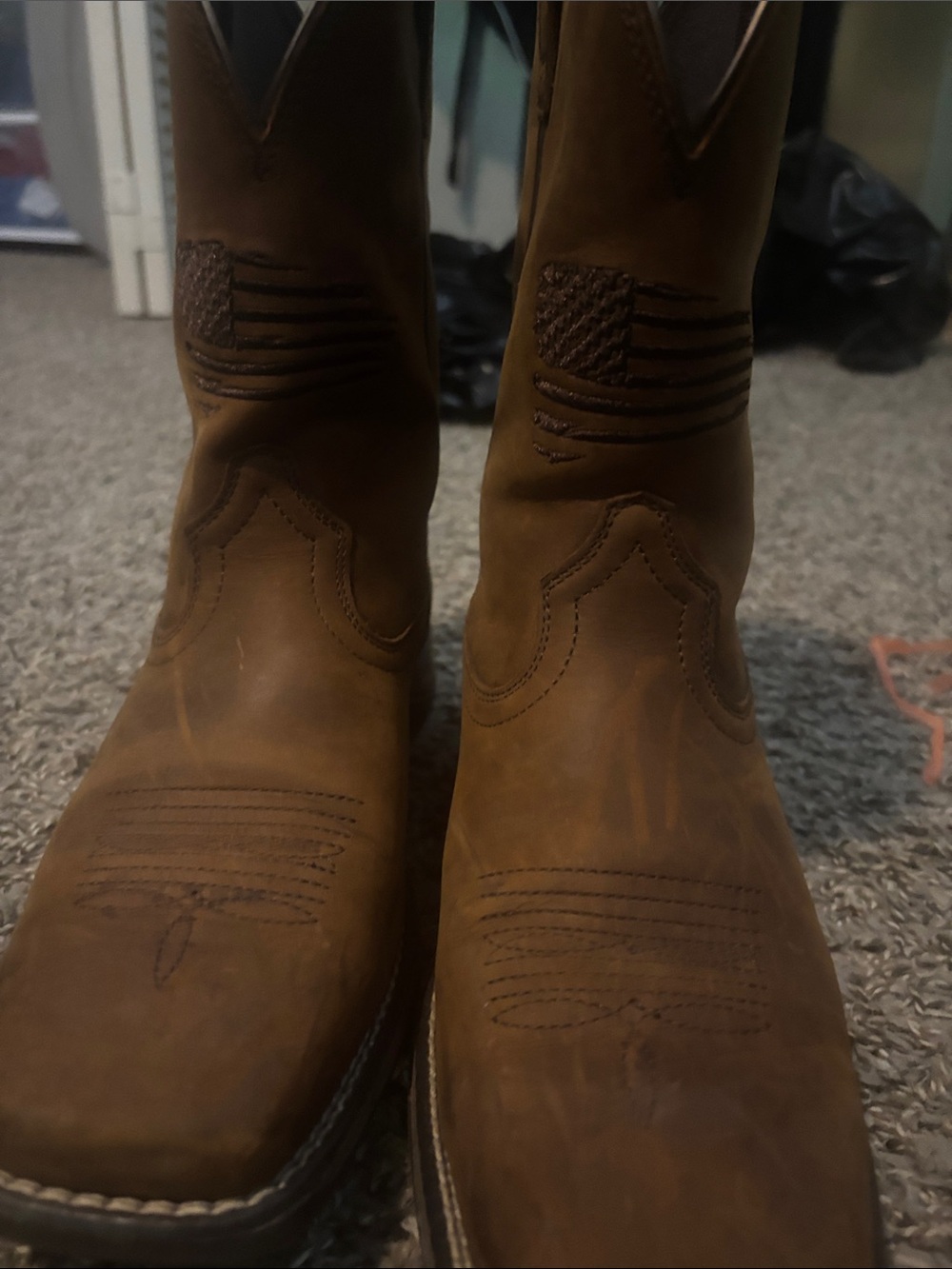 Ariat Kids Classic Brown Square-Toe Cowboy Boots - Picture 4 of 4